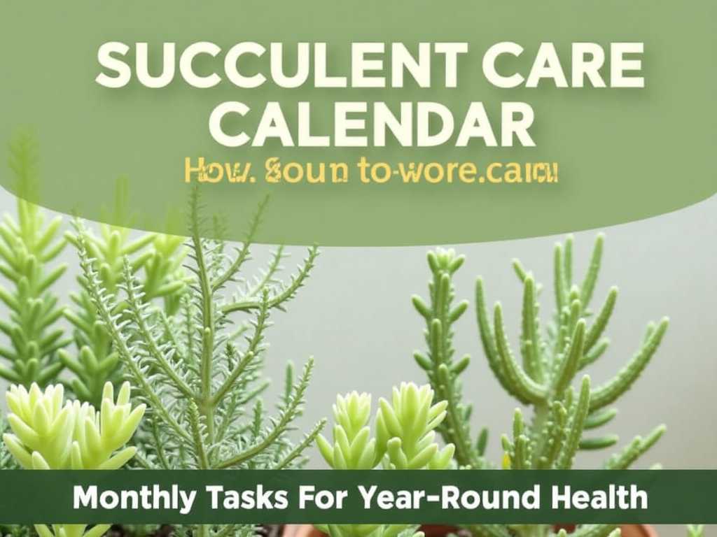 Succulent Care Calendar: Monthly Tasks for Year-Round Health Succulent Care Calendar: Monthly Tasks for Year-Round Health